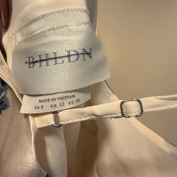 BHLDN Gabriella A-Line Duchess Satin Midi Dress - Picture 7 of 7